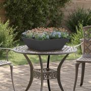 vidaXL Metallkruka Svart Metall 50 x 50 x 15 cm Dekorativa inslag