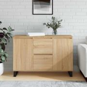 vidaXL Skänk sonoma-ek 101,5x35x70 cm konstruerat trä