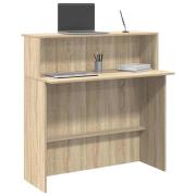 vidaXL Receptionsdisk sonoma-ek 100x50x103,5 cm konstruerat trä