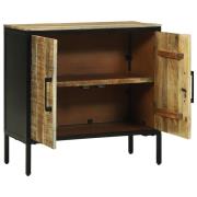 vidaXL Skänk 70x35x70 cm Massivt Grovt Trä Mango