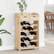 vidaXL Vinställ 90x60x30 cm i massivt furu