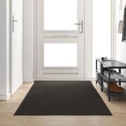 vidaXL Dorrmatta Tvättbar Svart 120x250 cm