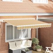 vidaXL Markis Ersättningstyg för 2.5x2 m Ram Färggrann Rand