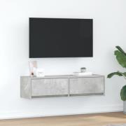 vidaXL TV-bänk Betonggrå 100x31x25,5 cm Konstruerat trä
