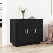 vidaXL Sideboard svart ek 92x35x75 cm konstruerat Trä