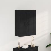 vidaXL Högskåp svart ek 69,5x34x90 cm konstruerat trä