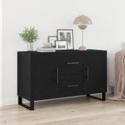 vidaXL Sideboard svart ek 100x36x60 cm konstruerat trä