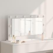 vidaXL Sminkspegel med LED-lampor Vit 80x45x18 cm