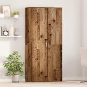 vidaXL Högskåp Gamla Trädetaljer 80x39x178 cm Konstruerat Trä