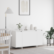 vidaXL Vit Sideboard Vit Trä 135 x 41 x 75 cm Vit Sideboard