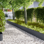vidaXL Gräsmattekant 50 st antracit 100x0,5x30 cm stål