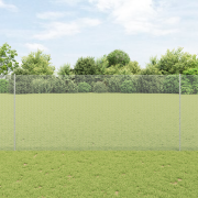 vidaXL Stängselstolpar 22 st U-Kanal 140 cm Galvaniserat Stål