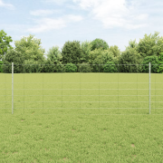 vidaXL Staketstolpar 11 st U-Kanal 80 cm Galvaniserat stål