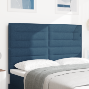 vidaXL Sänggavel Linjer Design Blå 160 cm Tyg