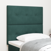 vidaXL Sänggavel Med Knappslått Mörkgrön 80 cm Sammet