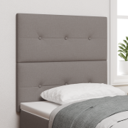 vidaXL Sänggavel Med Knapp Tufting Taupe 100 cm Tyg