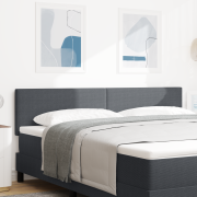 vidaXL LED Huvudgavel Enkel Design Mörkgrå 90 cm Kordtyg