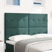 vidaXL LED Sänggavel Mörkgrön 72 cm Sammet