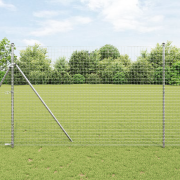 vidaXL Staketstolpar 26 st Ø32 mm 200 cm Galvaniserat Stål