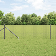vidaXL Stängselstolpar med Spik 52 st Ø32 mm 100 cm Galvaniserat Stål