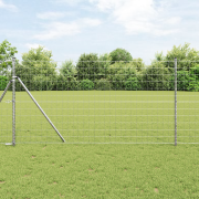 vidaXL Euro Fence med 13 inlägg 1.2x25 m Galvaniserad stål