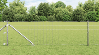 vidaXL Euro Stängsel med 7 Spikposter 0.8x10 m Galvaniserat Stål