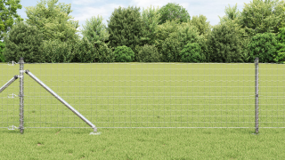 vidaXL Euro Stängsel med 13 Spikposter 0.6x25 m Galvaniserat Stål