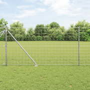 vidaXL Euro Stängsel med 13 Spetspostar 1.2x25 m Galvaniserat Stål