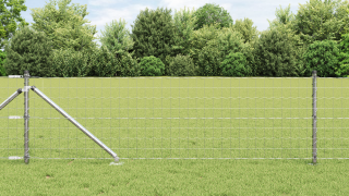 VidaXL Euro Stängsel med 7 Spikposter 0.6x10 m Galvaniserat Stål