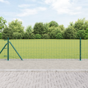 vidaXL Euro Staket med 13 flänsposter 0.6x25 m Galvaniserad Stål