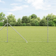 vidaXL Fältstängsel 1.5x25 m Galvaniserat stål