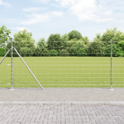 vidaXL Fältstängsel 1.2x50 m Förzinkat stål