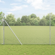 vidaXL Svetsat Trådstängsel med 13 Stänger 1.5x50 m Galvaniserat Stål