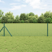 vidaXL Stängelsset Set av 2 Grön Metall 25 x 0.5 m Hållbar