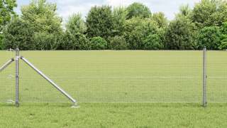 vidaXL Stängselpostset 2-pack Galvaniserad stål 10 x 0.5 m Hållbar