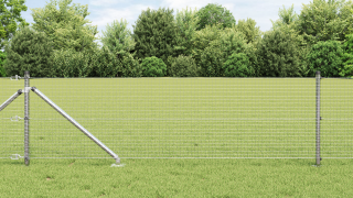 vidaXL Svetsat Stängsel med 13 Spikposter 0.8x50 m Galvaniserat Stål