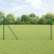 vidaXL Hexagonstängsel Grön 1.6x100 m Stål