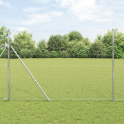 vidaXL Hexagonstängsel 1.6x100 m Galvaniserat stål