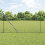 vidaXL Hexagonstängsel Grå 1.2x50 m Stål