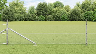vidaXL Hexagon Stängsel 0,4x25 m Galvaniserat Stål