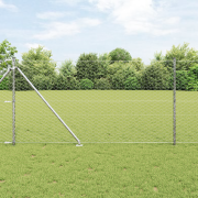 vidaXL Stängselsset Set med 2 Galvaniserat stål 25 x 1,2 m Hållbart