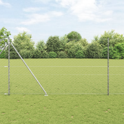 vidaXL Hexagon Stängsel 1.6x25 m Galvaniserad Stål