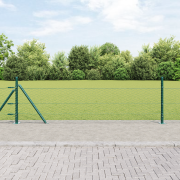 vidaXL Hexagonstängsel Grön 0.5x100 m Stål