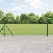 vidaXL Hexagonstaket Grön 0.6x100 m Stål