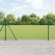 vidaXL Hexagonstaket Grön 1x100 m Stål