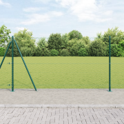 vidaXL hexagonstaket grönt 1,2x100 m stål