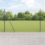 vidaXL Hexagonstaket Grå 1.4x50 m Stål