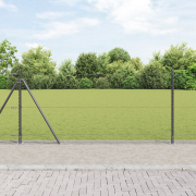 vidaXL Hexagon Fence Grå 1x100 m Stål
