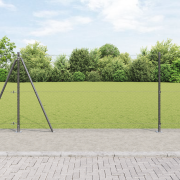 vidaXL Hexagon Stängsel Grå 1,2x100 m Stål