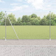vidaXL Hexagonstängsel 1.5x10 m galvaniserat stål